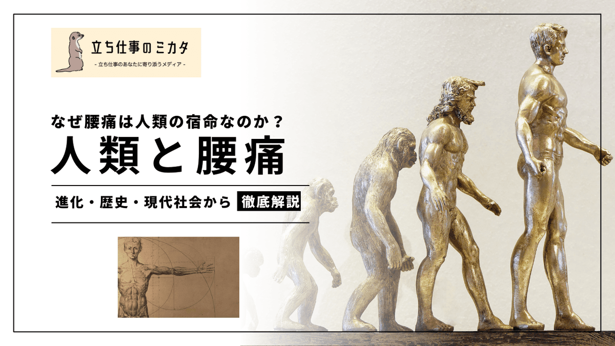 人類と腰痛の歴史｜直立二足歩行から現代の職業性腰痛まで