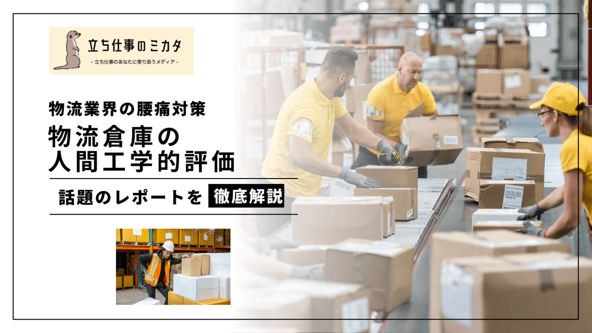 物流倉庫の人間工学的評価｜カリフォルニア州の腰痛対策研究から学ぶ