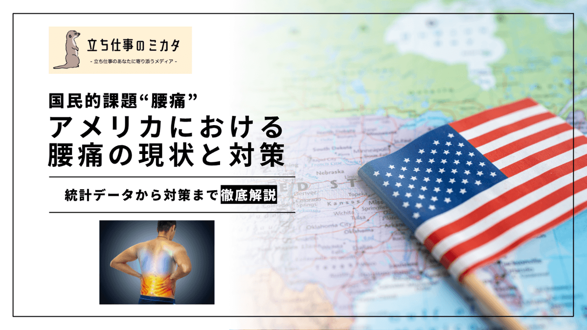 アメリカの腰痛・筋骨格系疾患の現状｜統計データと制度的対応を徹底解説